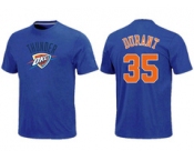 NBA  Oklahoma City Thunder #35 Kevin Durant Blue T-Shirt[Royal]