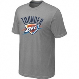 NBA Oklahoma City Thunder Big & Tall Primary Logo L.Grey T-Shirt