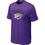 NBA Oklahoma City Thunder Big & Tall Primary Logo Purple T-Shirt