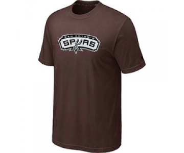 NBA San Antonio Spurs Big & Tall Primary Logo Brown T-Shirt