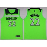 Men Nike Minnesota Timberwolves #22 Andrew Wiggins Green NBA Swingman Jersey