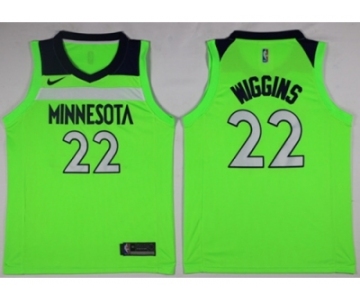 Men Nike Minnesota Timberwolves #22 Andrew Wiggins Green NBA Swingman Jersey