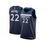 Men Nike Minnesota Timberwolves #22 Andrew Wiggins Navy Blue Stitched NBA Swingman Jersey