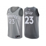 Men Nike Minnesota Timberwolves #23 Jimmy Butler Gray NBA Swingman City Edition Jersey