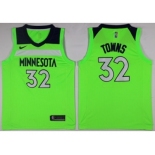 Men Nike Minnesota Timberwolves #32 Karl-Anthony Towns Green NBA Swingman Jersey