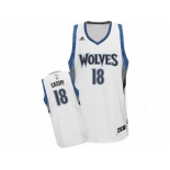 Men's Adidas Minnesota Timberwolves #18 Omri Casspi Swingman White Home NBA Jersey