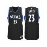 Men's Adidas Minnesota Timberwolves #23 Jimmy Butler Authentic Black Alternate NBA Jersey