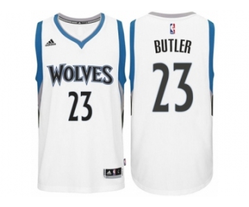 Men's Adidas Minnesota Timberwolves #23 Jimmy Butler Authentic White Home NBA Jersey