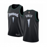 Men's Minnesota Timberwolves #1 Noah Vonleh Authentic Black Hardwood Classics Jersey