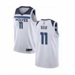 Men's Minnesota Timberwolves #11 Naz Reid Authentic White Basketball Jersey - Association Edition