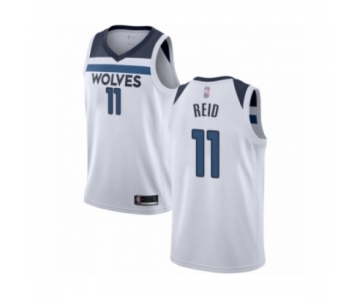 Men's Minnesota Timberwolves #11 Naz Reid Authentic White Basketball Jersey - Association Edition