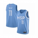 Men's Minnesota Timberwolves #11 Naz Reid Swingman Blue Basketball Jersey 2019-20 City Edition