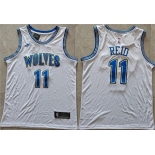 Men's Minnesota Timberwolves #11 Naz Reid White Stitched Jersey