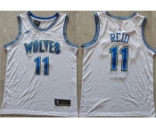 Men's Minnesota Timberwolves #11 Naz Reid White Stitched Jersey