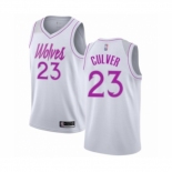 Men's Minnesota Timberwolves #23 Jarrett Culver White Swingman Jersey - Earned Edition