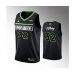 Men's Minnesota Timberwolves #32 Karl-Anthony Towns Black Statement Edition Stitched Jersey