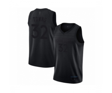 Men's Minnesota Timberwolves #32 Karl-Anthony Towns Swingman Black MVP Basketball Jersey