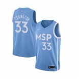 Men's Minnesota Timberwolves #33 Robert Covington Swingman Blue Basketball Jersey 2019-20 City Edition