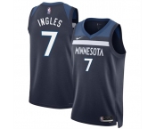 Men's Minnesota Timberwolves #7 Joe Ingles 2024 Icon Edition navy 75th Anniversary Swingman Stitched Jersey