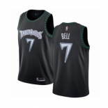 Men's Minnesota Timberwolves #7 Jordan Bell Authentic Black Hardwood Classics Jersey