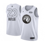 Men's Nike Jordan Minnesota Timberwolves #23 Jimmy Butler Swingman White 2018 All-Star Game NBA Jersey