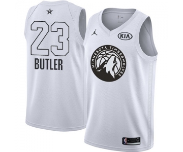 Men's Nike Jordan Minnesota Timberwolves #23 Jimmy Butler Swingman White 2018 All-Star Game NBA Jersey