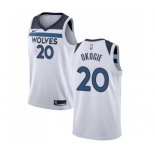 Men's Nike Minnesota Timberwolves #20 Josh Okogie Authentic White NBA Jersey - Association Edition