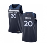 Men's Nike Minnesota Timberwolves #20 Josh Okogie Swingman Navy Blue NBA Jersey - Icon Edition