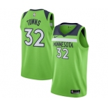 Men's Nike Minnesota Timberwolves #32 Karl-Anthony Towns Swingman Green NBA Jersey Statement Edition