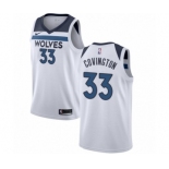 Men's Nike Minnesota Timberwolves #33 Robert Covington Authentic White NBA Jersey - Association Edition