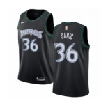 Men's Nike Minnesota Timberwolves #36 Dario Saric Swingman Black Hardwood Classics Jersey