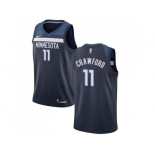 Nike Minnesota Timberwolves #11 Jamal Crawford Navy Blue NBA Swingman Icon Edition Jersey