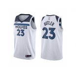 Nike NBA Minnesota Timberwolves #23 Jimmy Butler Jersey 2017 18 New Season Wine White Jersey