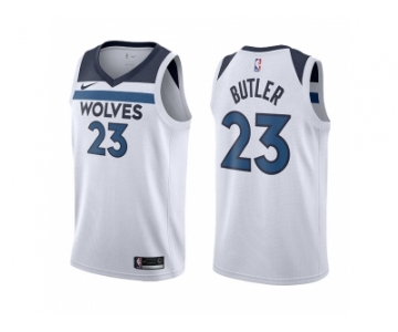 Nike NBA Minnesota Timberwolves #23 Jimmy Butler Jersey 2017 18 New Season Wine White Jersey