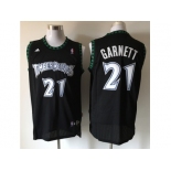 nba jerseys minnesota timberwolves #21 kevin garnett black