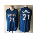 nba jerseys minnesota timberwolves #21 kevin garnett blue