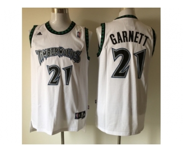 nba jerseys minnesota timberwolves #21 kevin garnett white