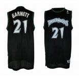 nba minnesota timberwolves #21 garnett black