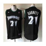 nba minnesota timberwolves #21 garnett black[revolution 30 swingman]