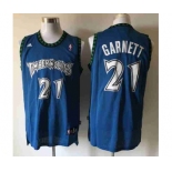 nba minnesota timberwolves #21 garnett blue[revolution 30 swingman]