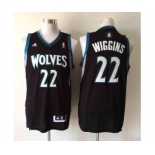 nba minnesota timberwolves #22 wiggins black[revolution 30 swingman]