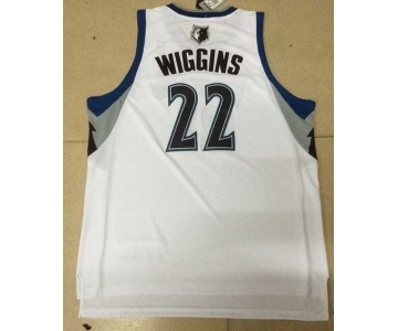 nba minnesota timberwolves #22 wiggins white[revolution 30 swingman]