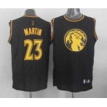 nba minnesota timberwolves #23 martin black[gold lettering fashion]