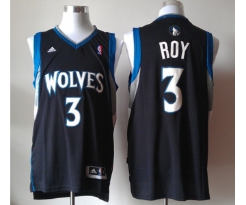 nba minnesota timberwolves #3 roy black[revolution 30 swingman]