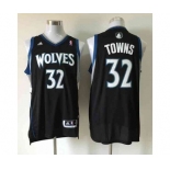 nba minnesota timberwolves #32 towns black[revolution 30 swingman]