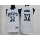 nba minnesota timberwolves #32 towns white