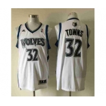 nba minnesota timberwolves #32 towns white[revolution 30 swingman]