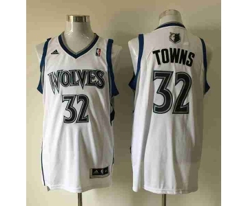 nba minnesota timberwolves #32 towns white[revolution 30 swingman]