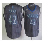 nba minnesota timberwolves #42 love black-grey[2012]