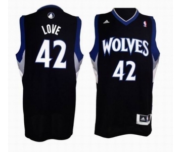 nba minnesota timberwolves #42 love black[2011 swingman revolution 30]